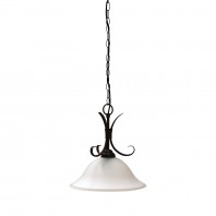 Oriel Lighting-Gaston 1LT & 3LT Bronze Traditional Frost Pendant